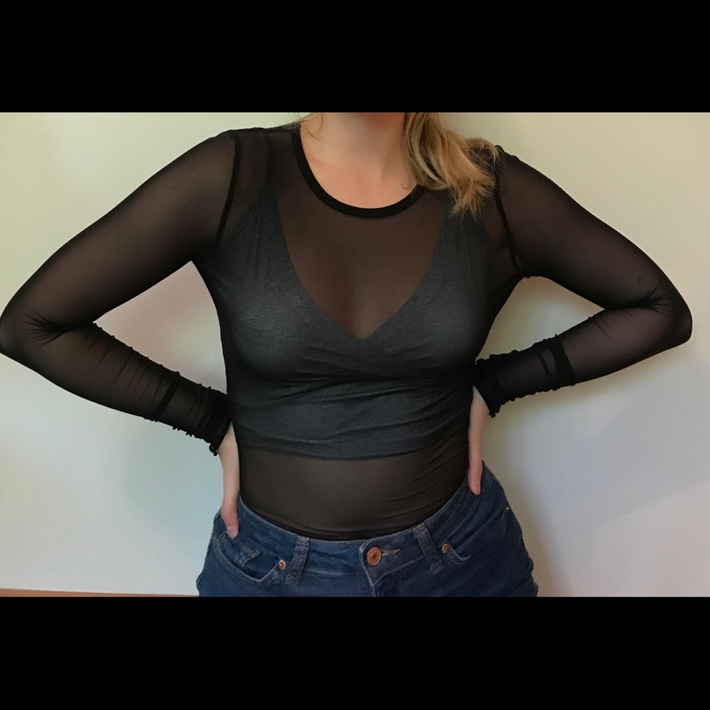 mesh long sleeve from urban outfitters